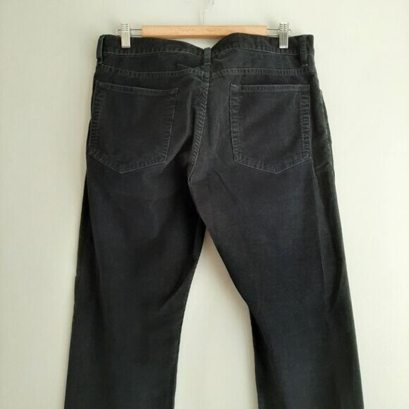 J.CREW 100% Cotton Slim Straight Leg Corduroy Pants Black Men's Sz 32 - Picture 7 of 11